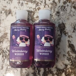 Bath And Body Works Summer Season's Greetings Winterberry Wonder Body Wash, 2 Ct